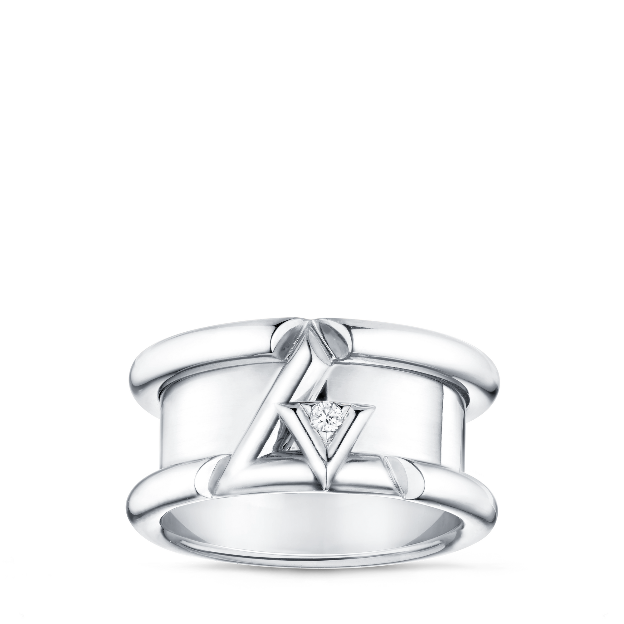 LV Volt One Band Ring, White Gold And Diamond  in Jewellery