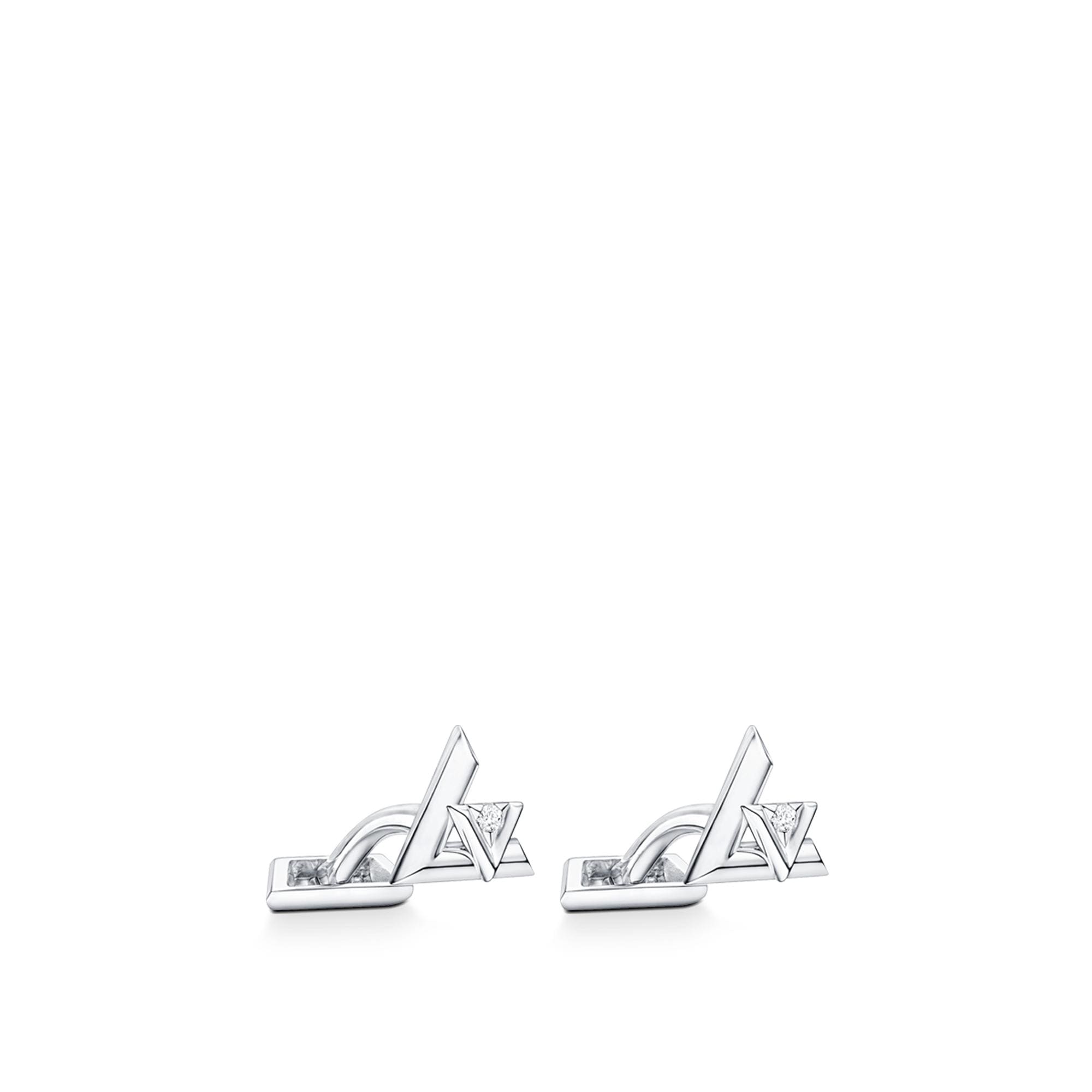LV Volt One Cufflinks, White Gold And Diamonds  in Jewellery