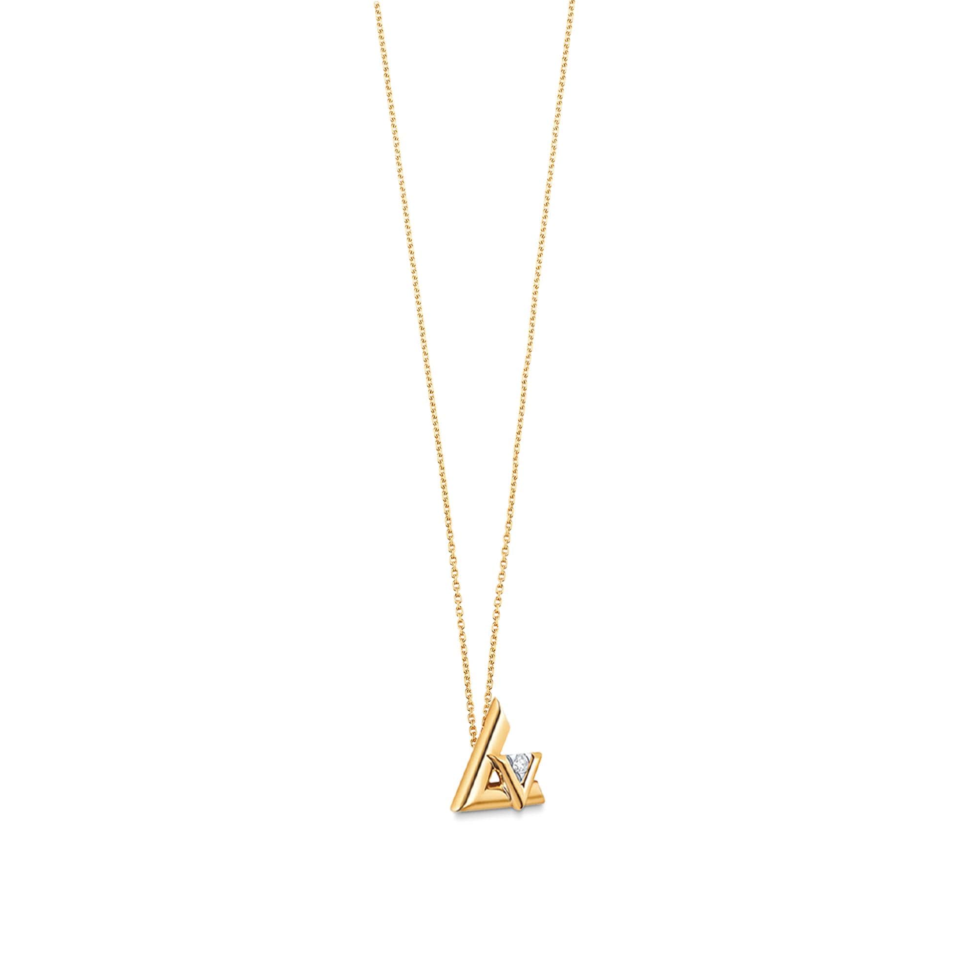 LV Volt One Large Pendant, Yellow Gold And Diamond  in Jewellery