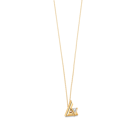 LV Volt One Large Pendant, Yellow Gold And Diamond in Jewellery's Categories All Fine Jewellery collections by Louis Vuitton (Product zoom)