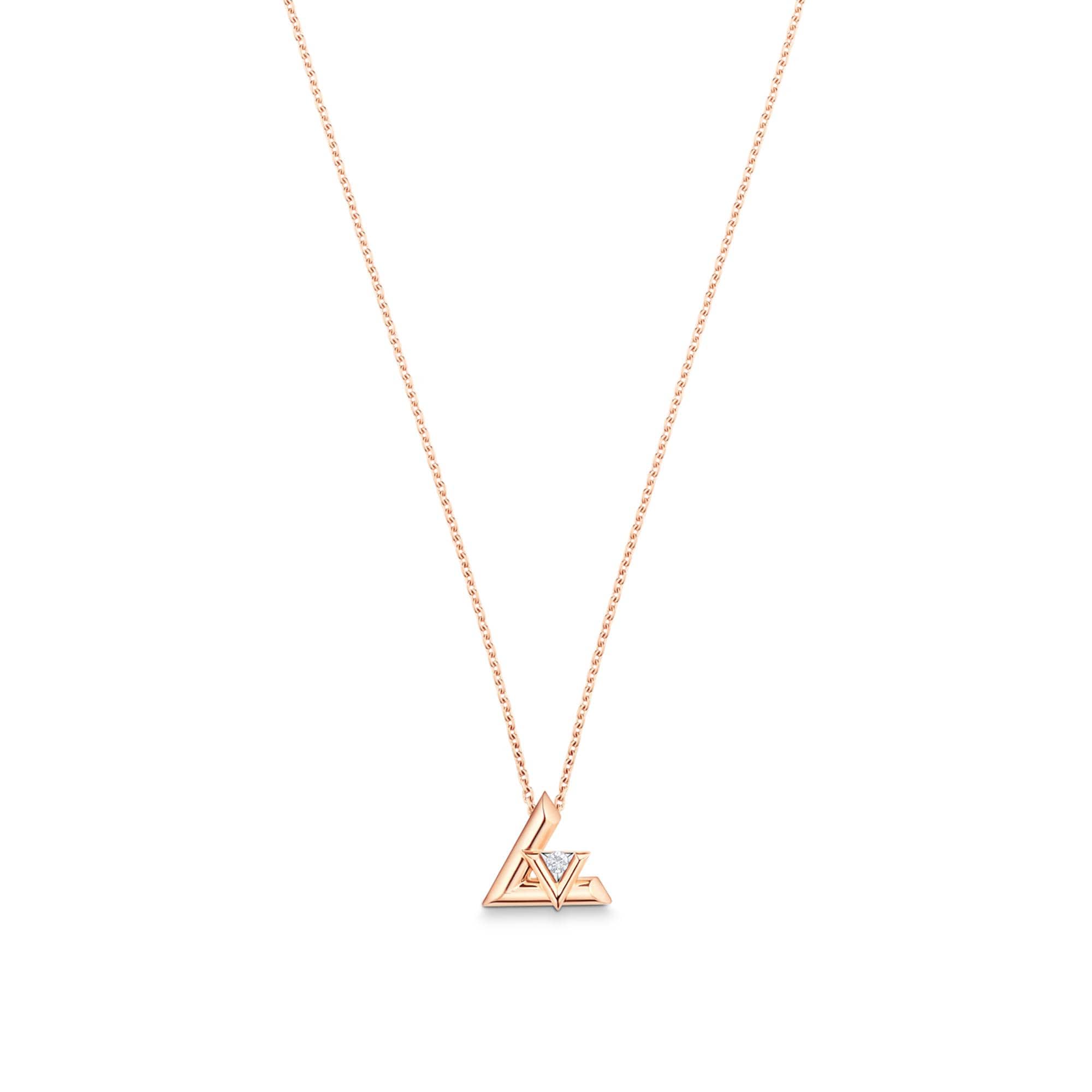 LV Volt One Small Pendant, Pink Gold And Diamond  in Jewellery