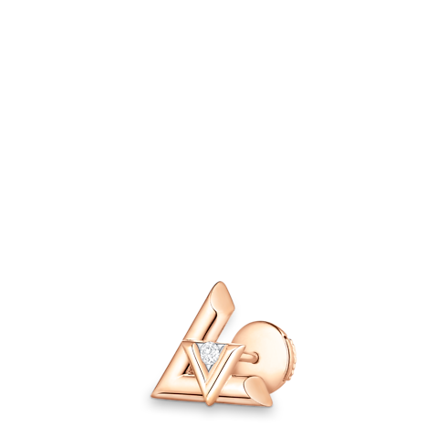 LV Volt One Stud, Pink Gold And Diamond - Per Unit in Jewellery's Categories All Fine Jewellery collections by Louis Vuitton (Product zoom)
