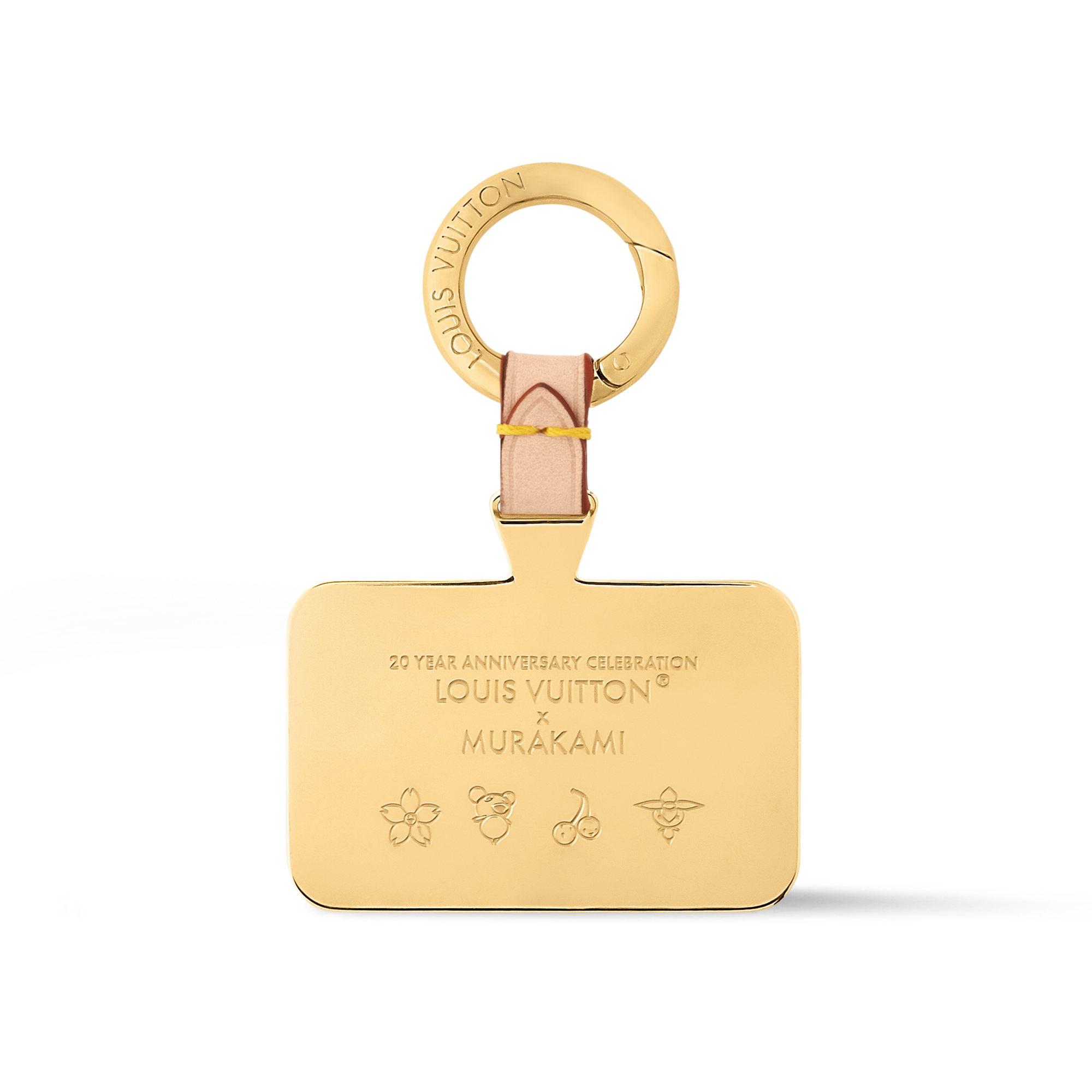 LV x TM Denim Cerise Phone Holder . in Women