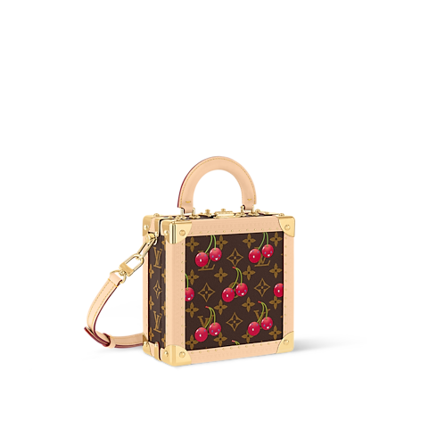 LV x TM Mini Square Trunk Cherry Other Monogram Canvas in Trunks, Travel and Home's Trunks and Boxes Wearable Trunks collections by Louis Vuitton (Product zoom)
