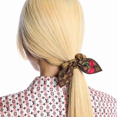 LV x TM Monogram Cerise Set of Scrunchies . in Women's Accessories Hair Accessories collections by Louis Vuitton (Product zoom)