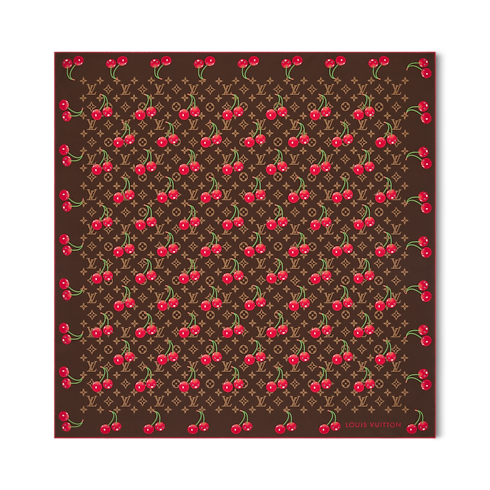 LV x TM Monogram Cerise Square 90 . in Women's Accessories Silk Squares and Bandeaus collections by Louis Vuitton (Product zoom)