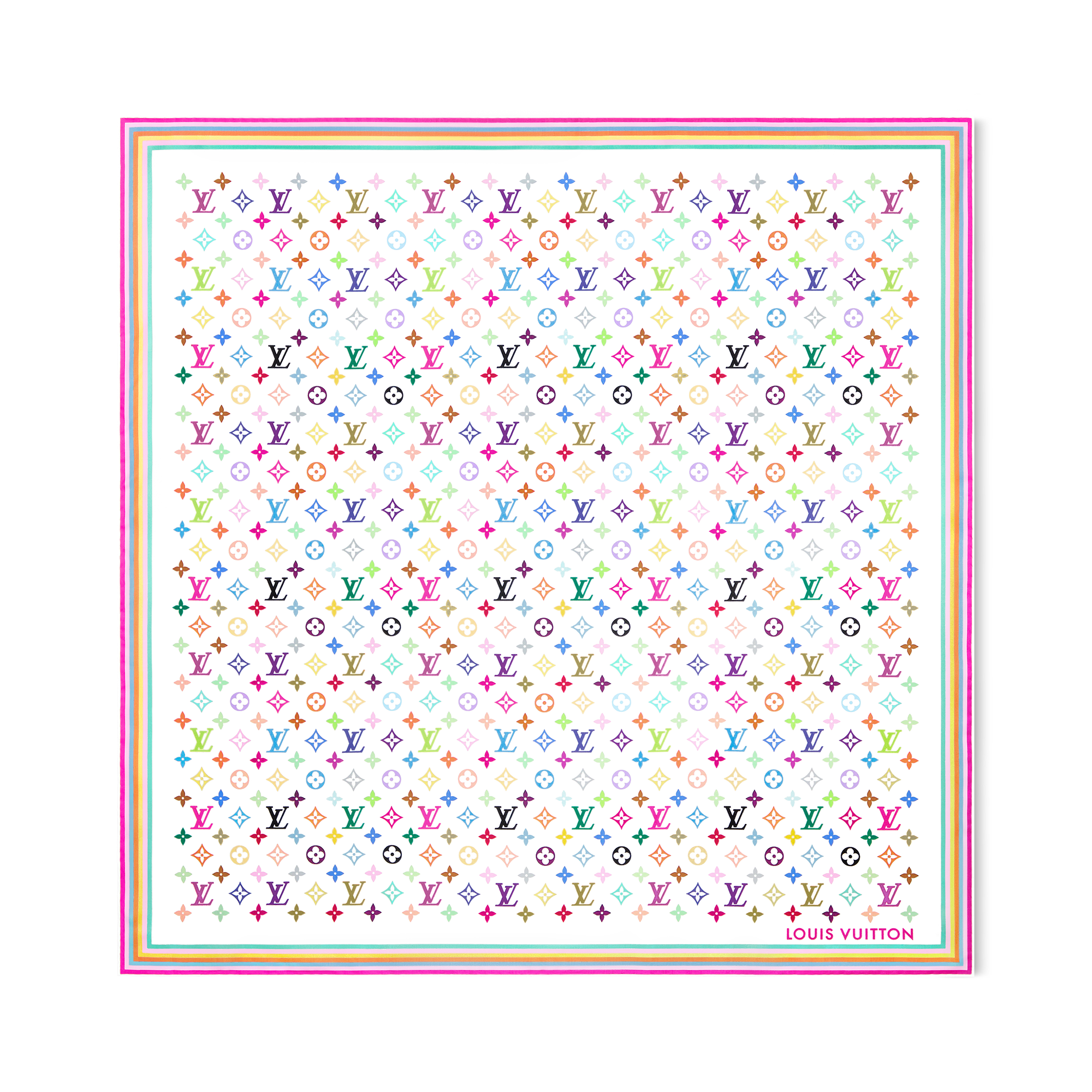 LV x TM Monogram Multicolor Square 90 . in Women