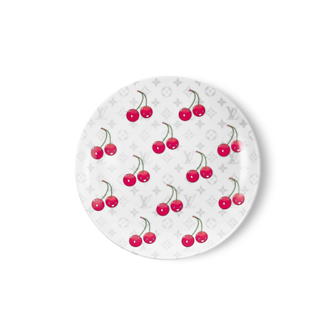 LV x TM Set of 2 Dessert Plates Monogram Cerises in Trunks, Travel and Home's Home and Art of Dining Art of Dining collections by Louis Vuitton (Product zoom)