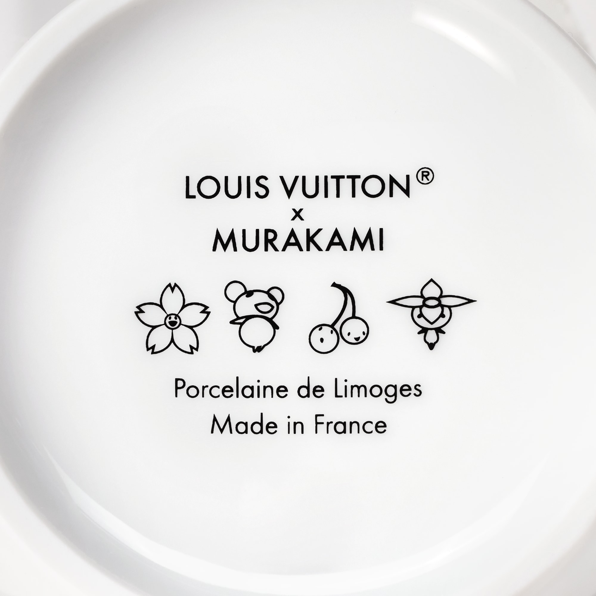 LV x TM Set of 2 Teacups and Saucers Monogram Cerises in Trunks, Travel and Home