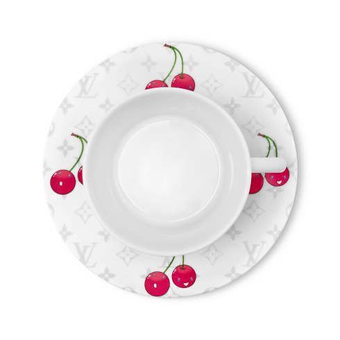 LV x TM Set of 2 Teacups and Saucers Monogram Cerises in Trunks, Travel and Home's Home and Art of Dining Art of Dining collections by Louis Vuitton (Product zoom)