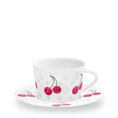LV x TM Set of 2 Teacups and Saucers Monogram Cerises in Trunks, Travel and Home's Home and Art of Dining Art of Dining collections by Louis Vuitton (Product zoom)