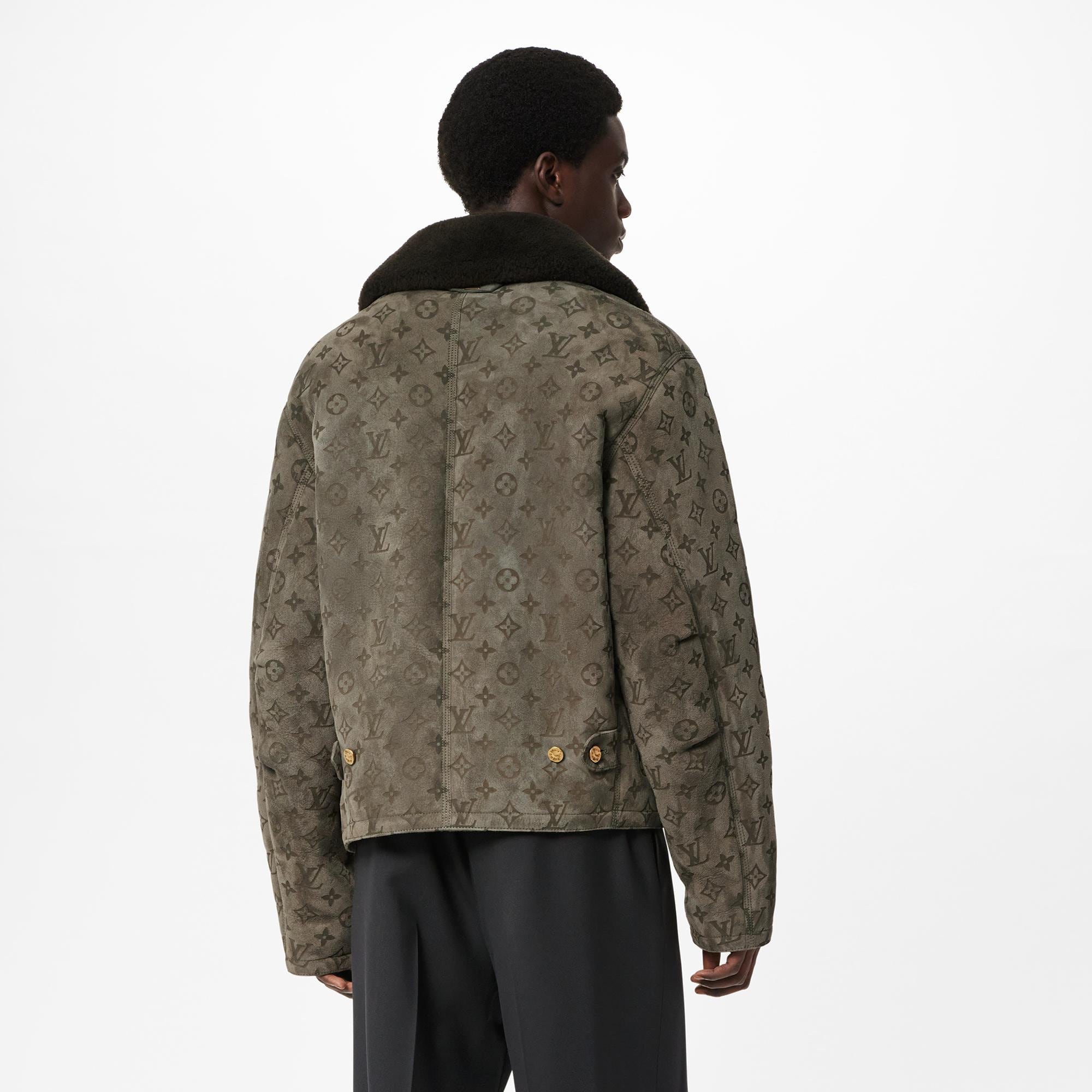 LVSE Monogram Shearling Blouson  in Men