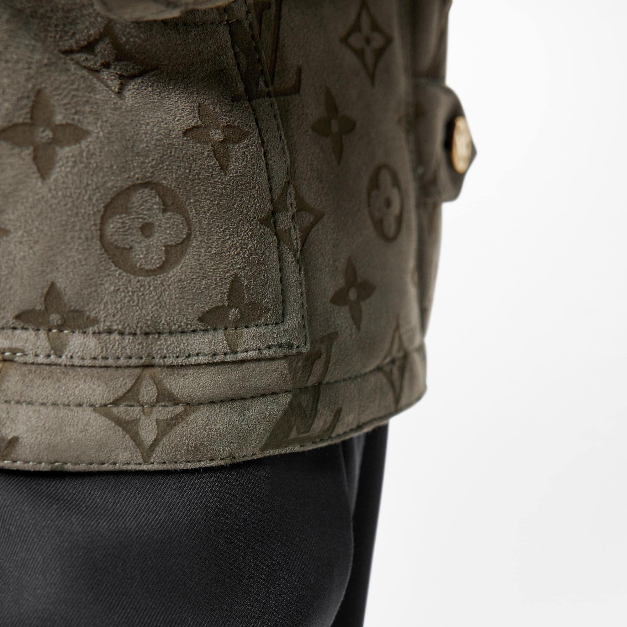 LVSE Monogram Shearling Blouson  in Men