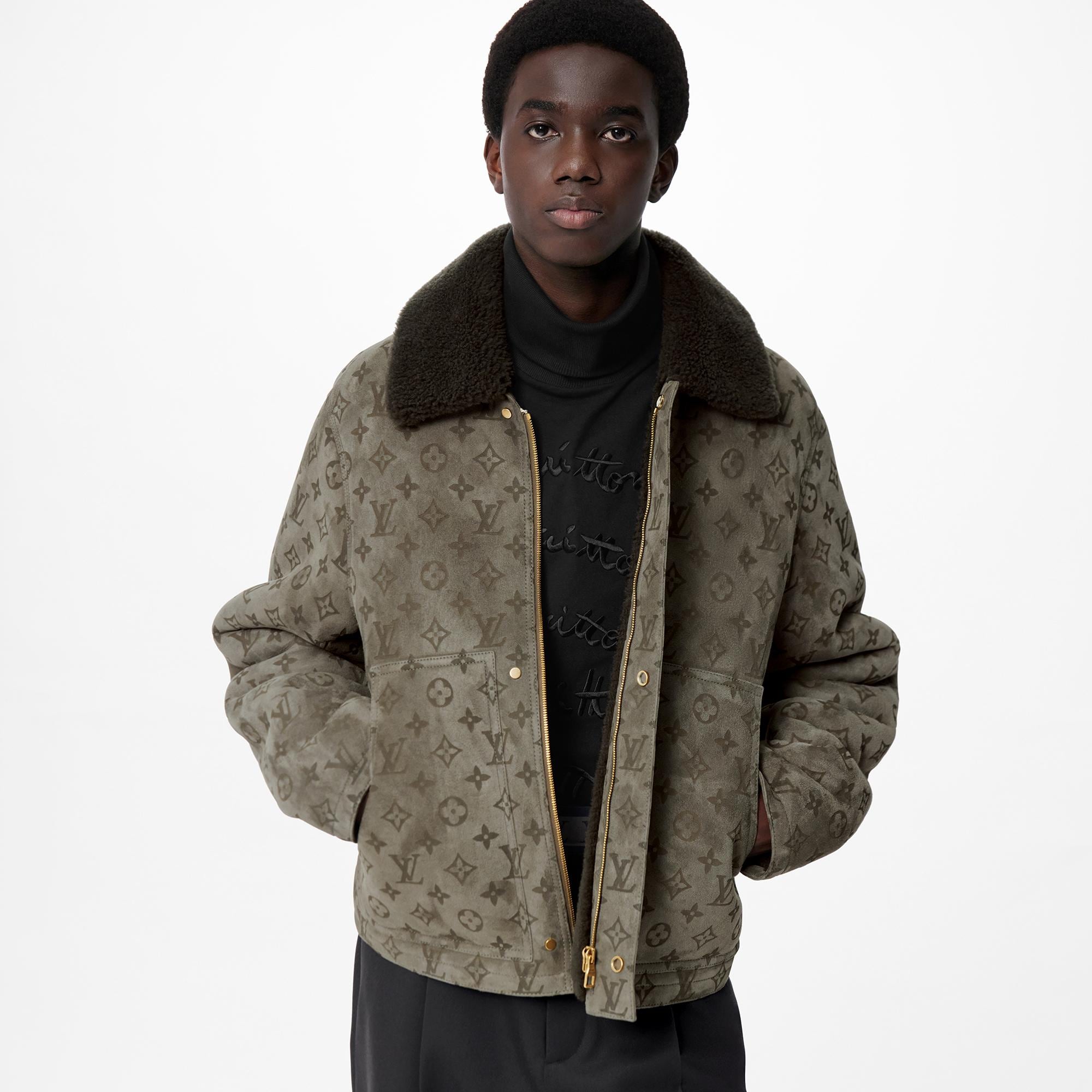 LVSE Monogram Shearling Blouson  in Men