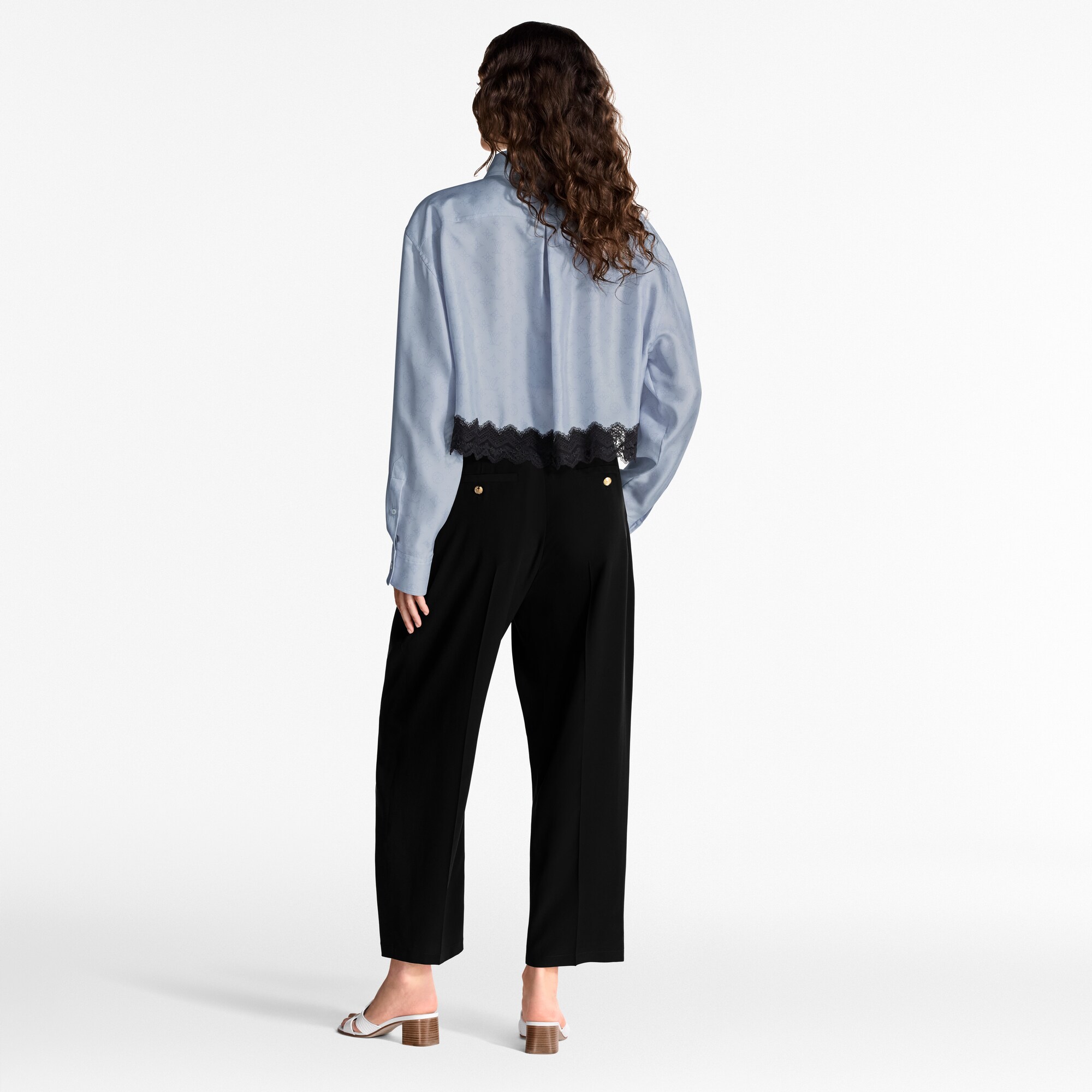 Mahina Lace Trim Shirt   in Women