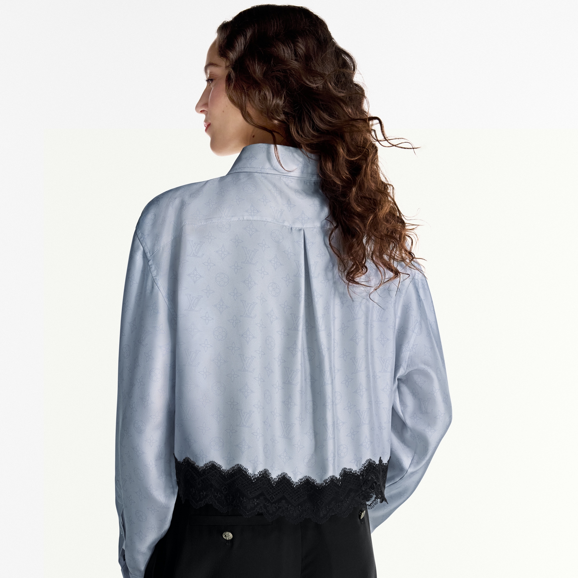 Mahina Lace Trim Shirt   in Women