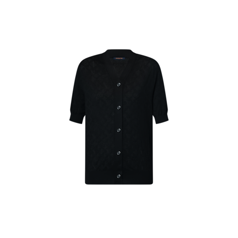 Mahina Monogram Short-Sleeved Cardigan in Women's Ready-to-Wear Knitwear collections by Louis Vuitton (Product zoom)
