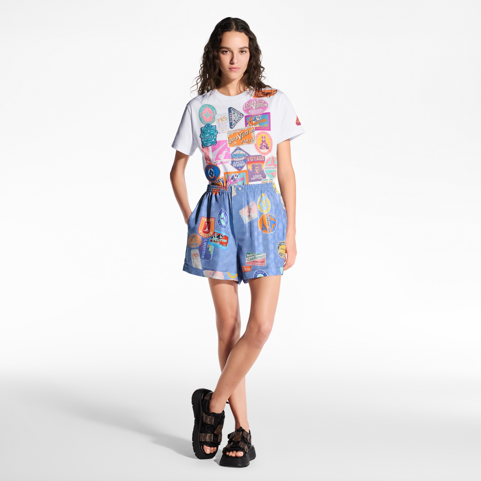 Mahina Patch Boxer Shorts  in Women