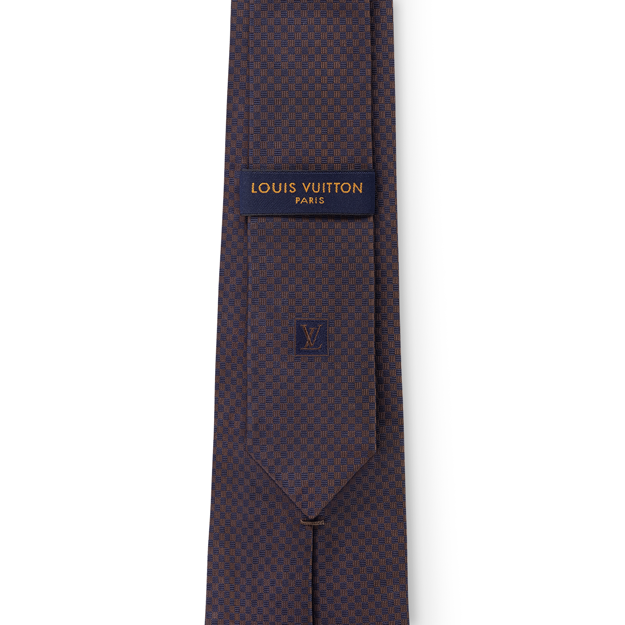 Micro Damier Tie . in Men