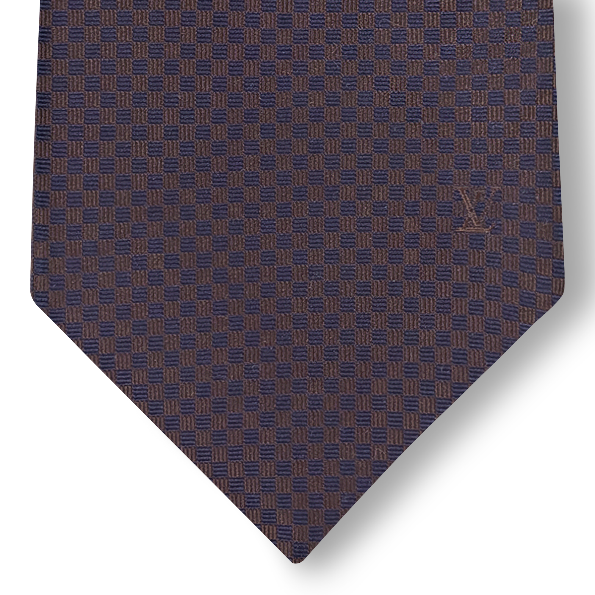 Micro Damier Tie . in Men
