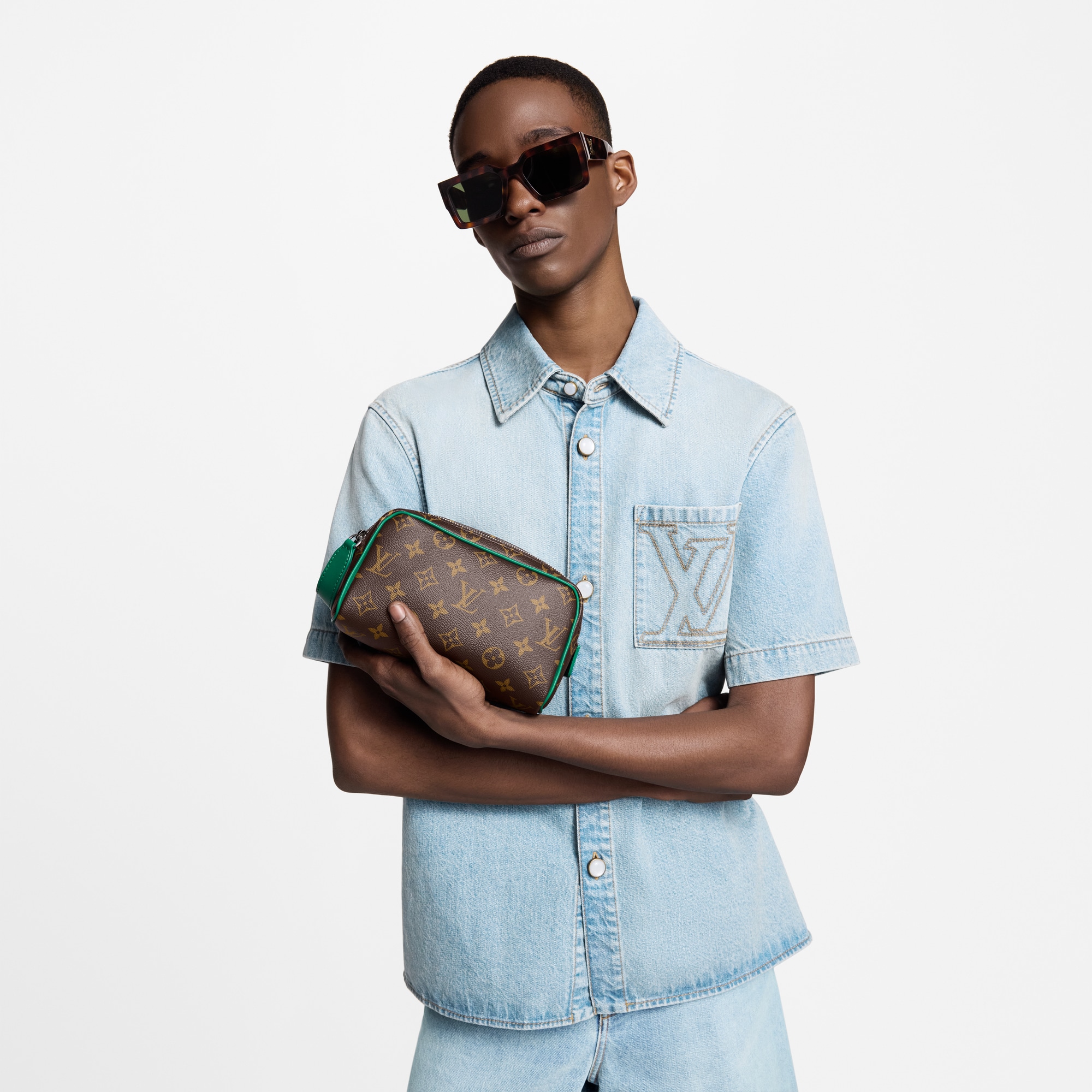 Mini Dopp Kit Monogram Macassar in Men