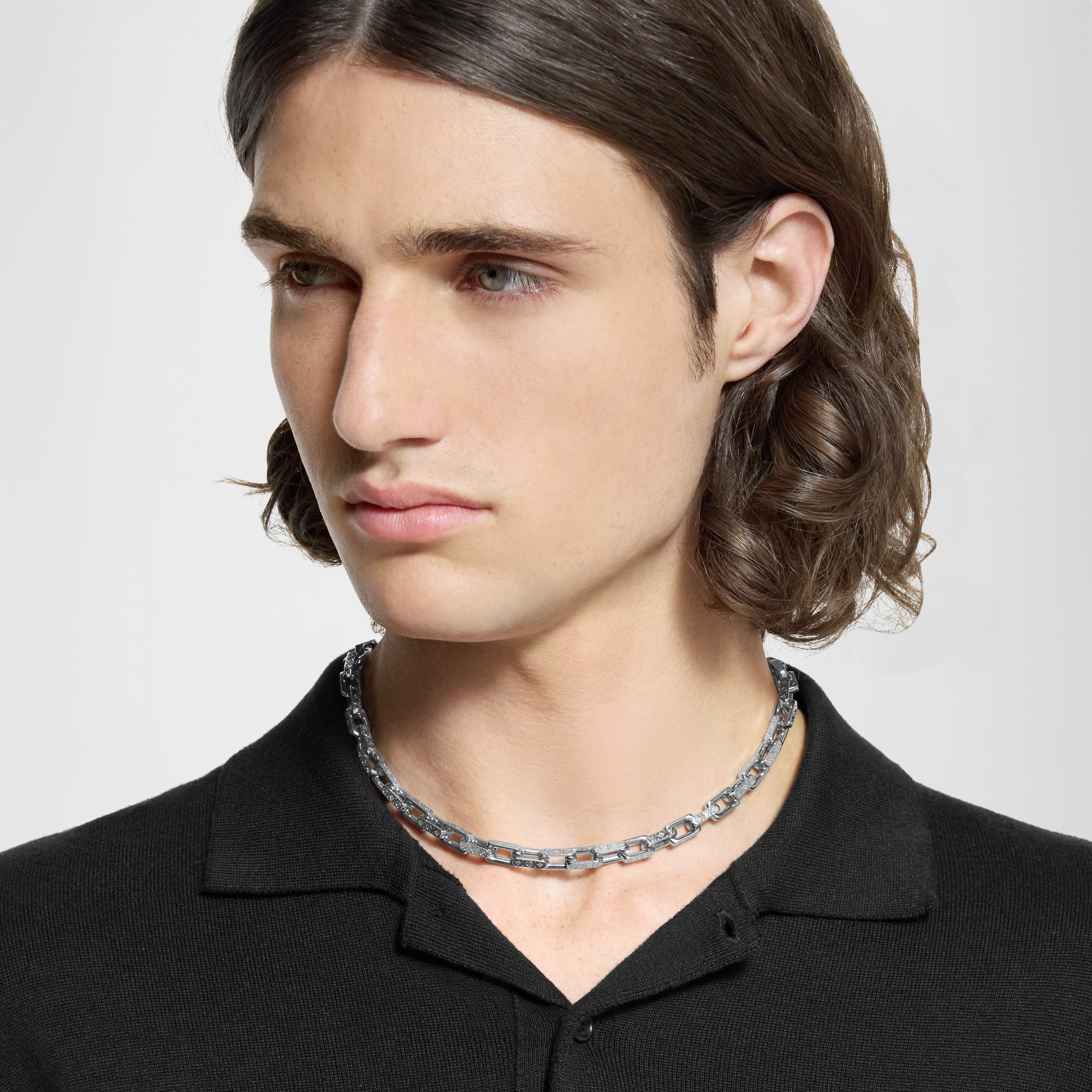 Mini Monogram Chain Necklace . in Men
