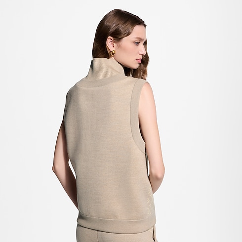 Monogram Accent Half-Zip Top in Women's Ready-to-Wear Knitwear collections by Louis Vuitton (Product zoom)