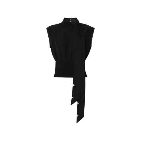 Monogram Accent Lavallière Top in Women's Ready-to-Wear Tops and Shirts collections by Louis Vuitton (Product zoom)