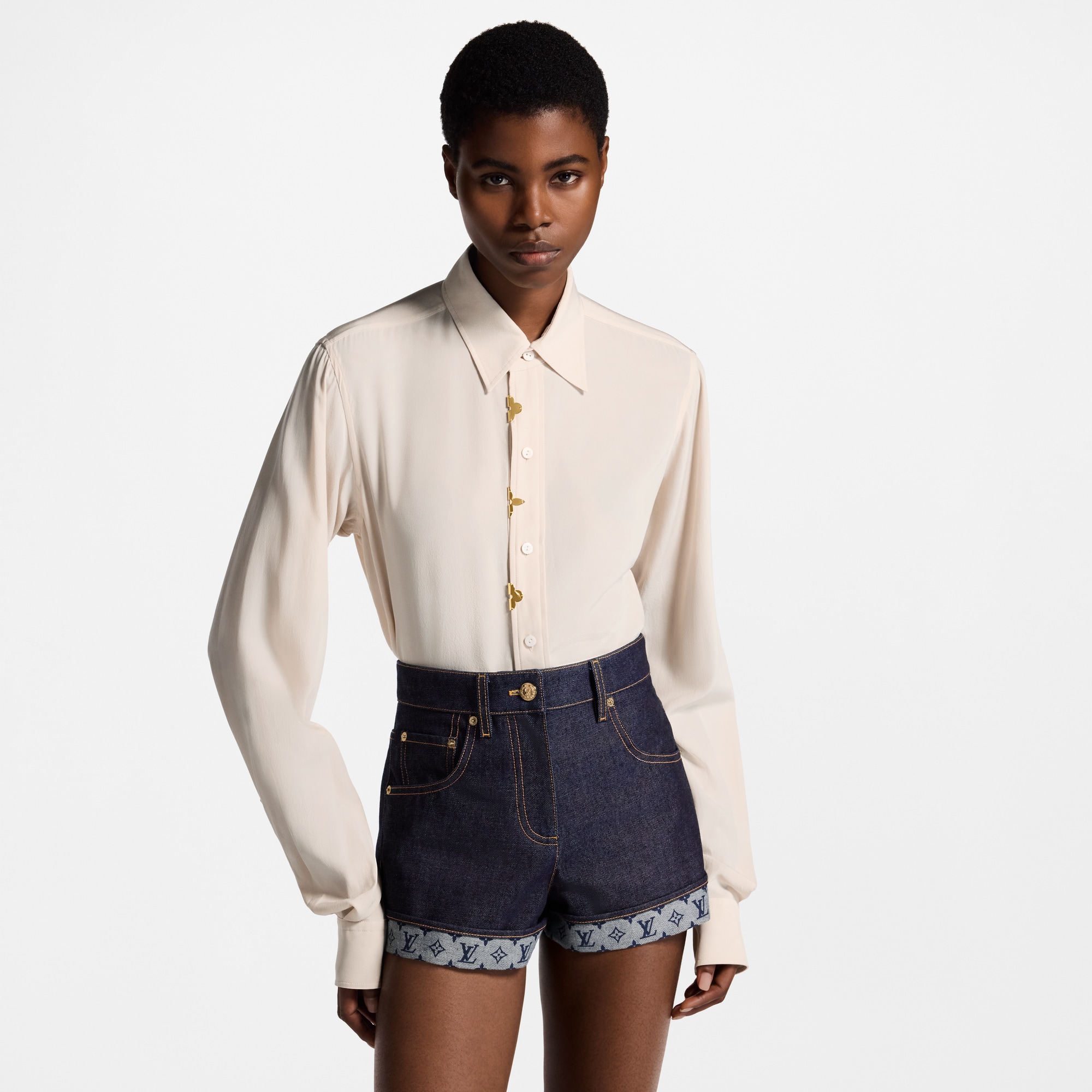 Monogram Accent Shirt  in Women