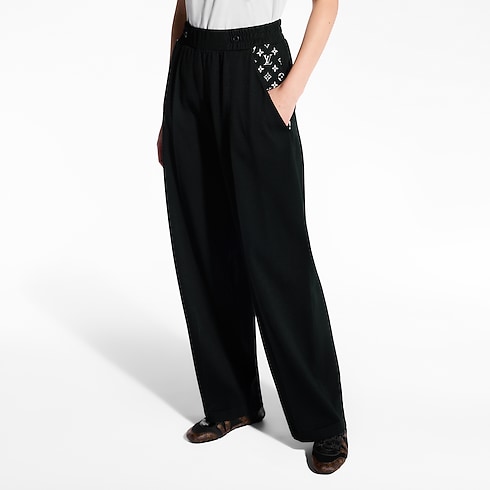Monogram Accent Wide-Leg Jogging Pants in Women's Ready-to-Wear Pants collections by Louis Vuitton (Product zoom)