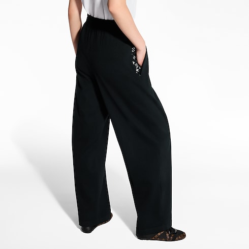 Monogram Accent Wide-Leg Jogging Pants in Women's Ready-to-Wear Pants collections by Louis Vuitton (Product zoom)