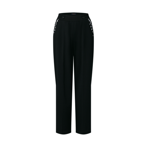 Monogram Accent Wide-Leg Jogging Pants in Women's Ready-to-Wear Pants collections by Louis Vuitton (Product zoom)