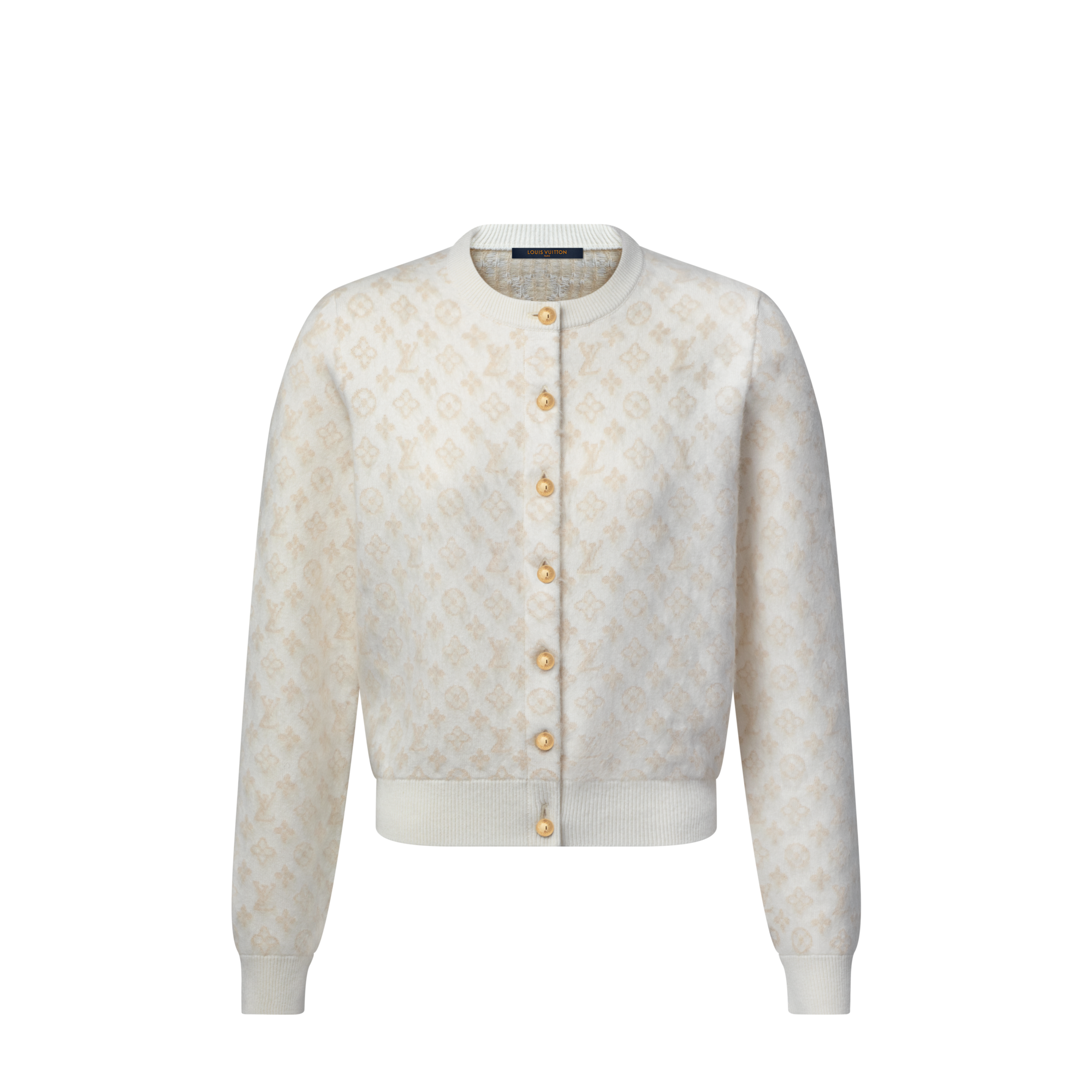 Monogram Brushed Knit Cardigan  in Women