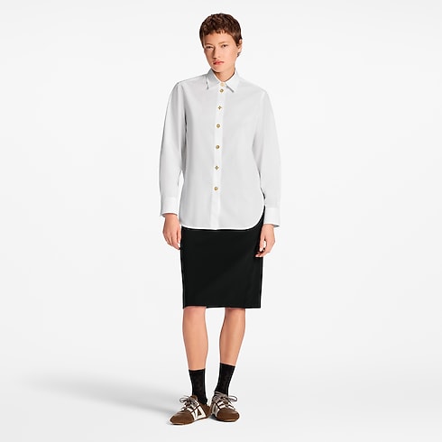Monogram Button Shirt in Women's Ready-to-Wear Tops collections by Louis Vuitton (Product zoom)