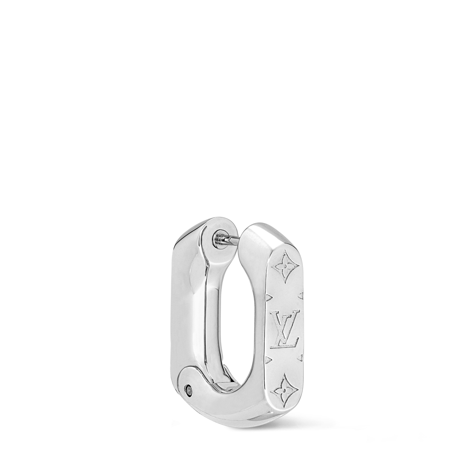 Monogram Chain Hoop Earring . in Men