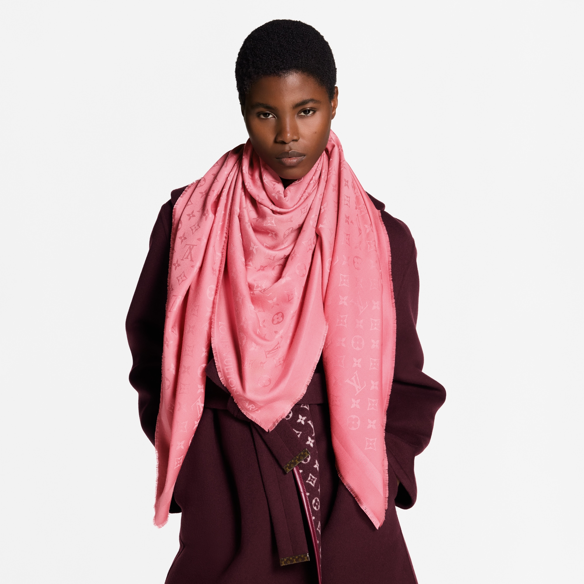 Monogram Classic Shawl . in Women