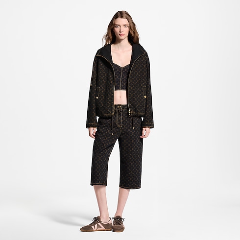 Monogram Denim Bermuda Shorts in Women's Ready-to-Wear Skirts and Shorts collections by Louis Vuitton (Product zoom)