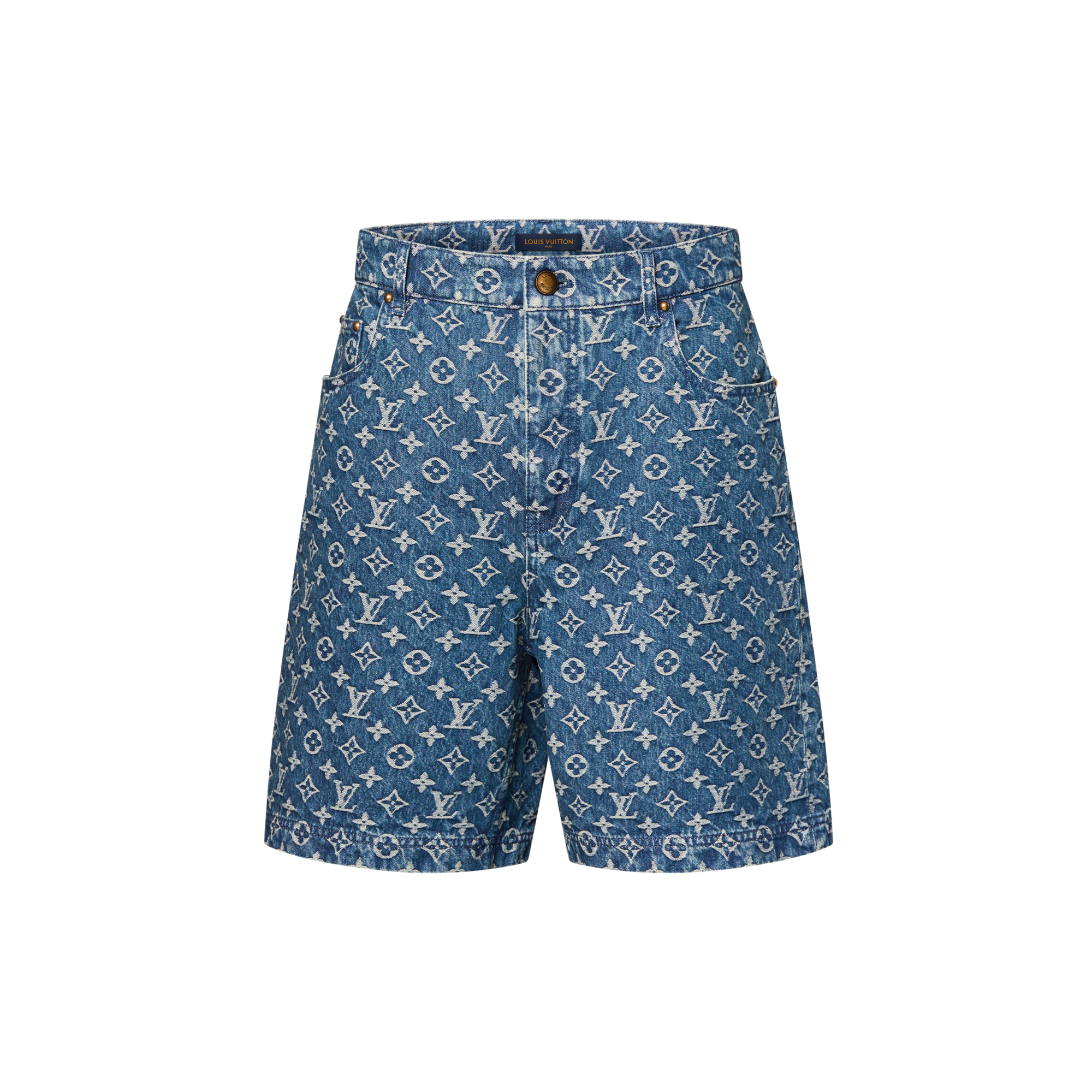 Monogram Denim Shorts  in Men
