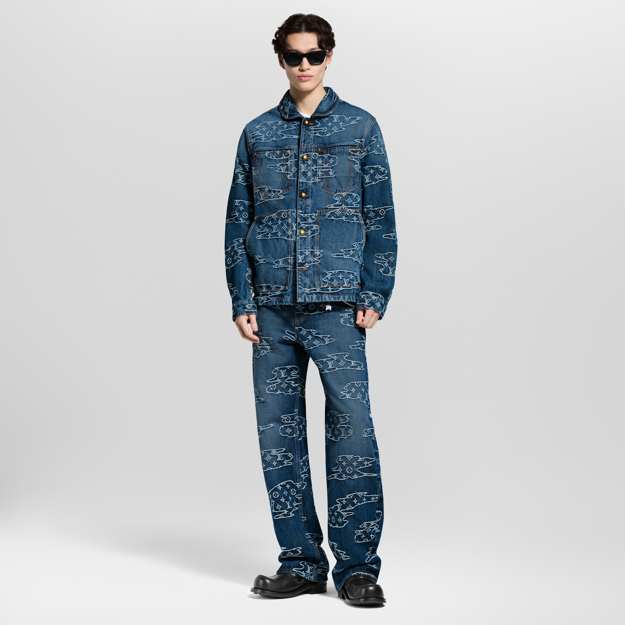 Monogram Denim Workwear Blouson  in Men