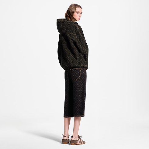 Monogram Denim Zip-Up Jacket in Women's Ready-to-Wear Coats and Jackets collections by Louis Vuitton (Product zoom)