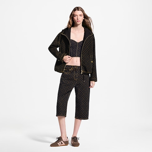 Monogram Denim Zip-Up Jacket in Women's Ready-to-Wear Coats and Jackets collections by Louis Vuitton (Product zoom)