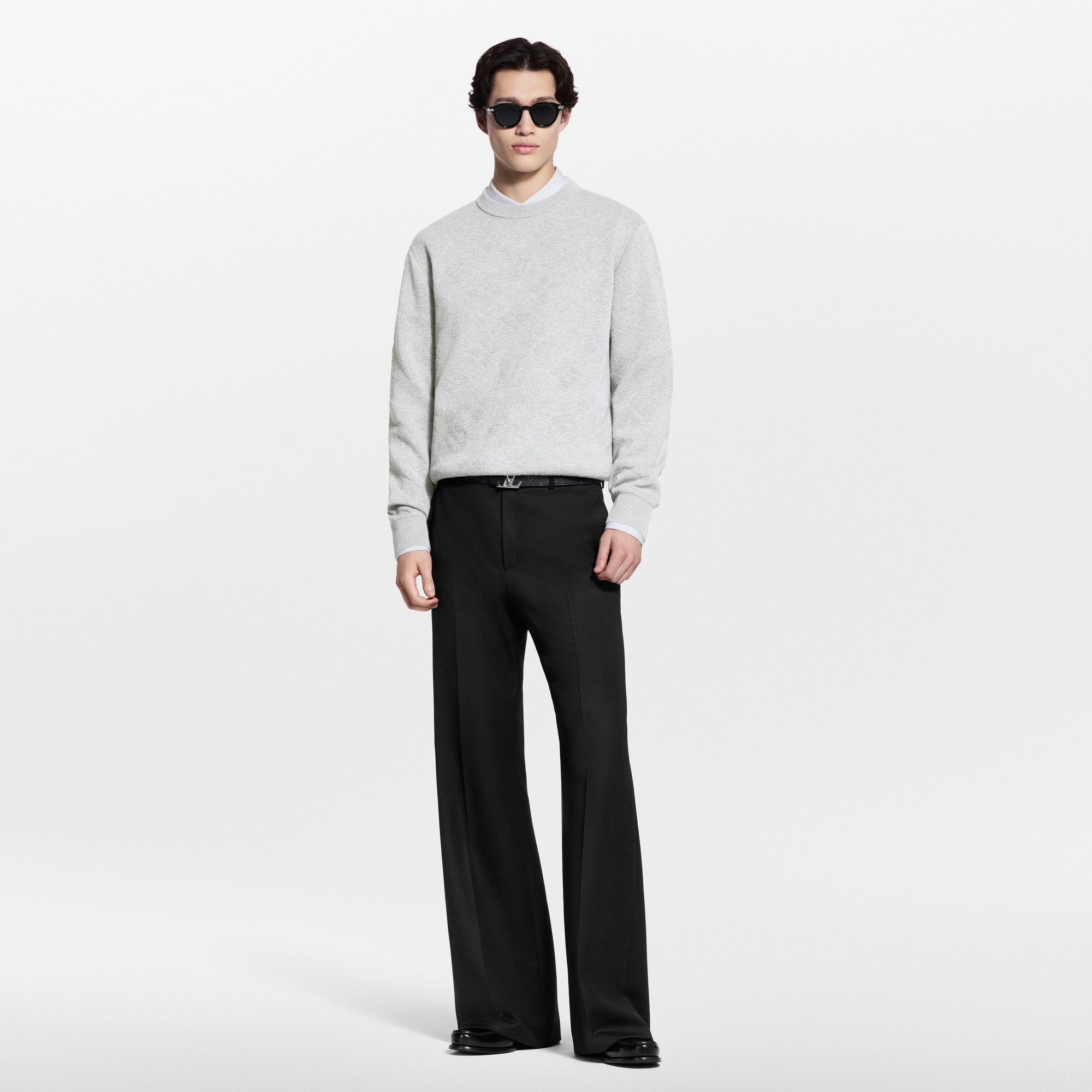 Monogram Embossed Pullover  in Men