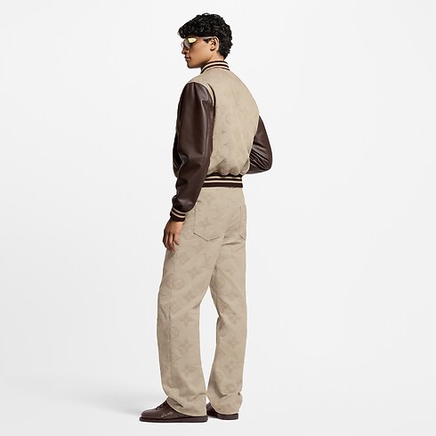 Monogram Embroidered Skate Pants in Men's Ready-to-Wear Denim collections by Louis Vuitton (Product zoom)