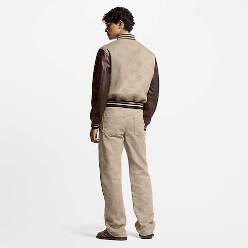 Monogram Embroidered Varsity Blouson in Men's Ready-to-Wear Outerwear and Coats collections by Louis Vuitton (Product zoom)