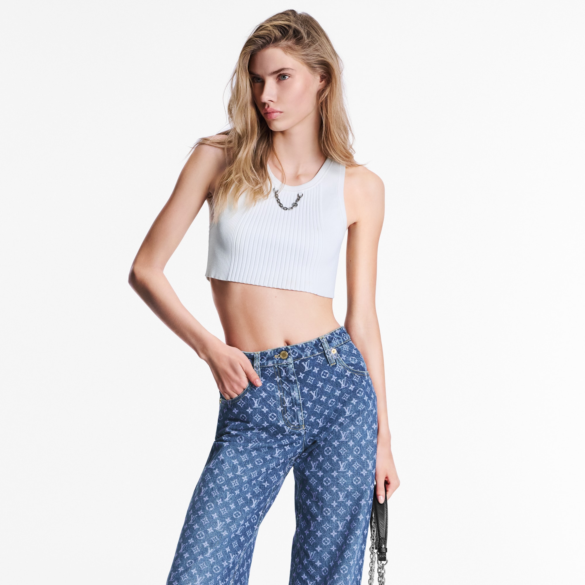 Monogram Flared Jeans  in Women