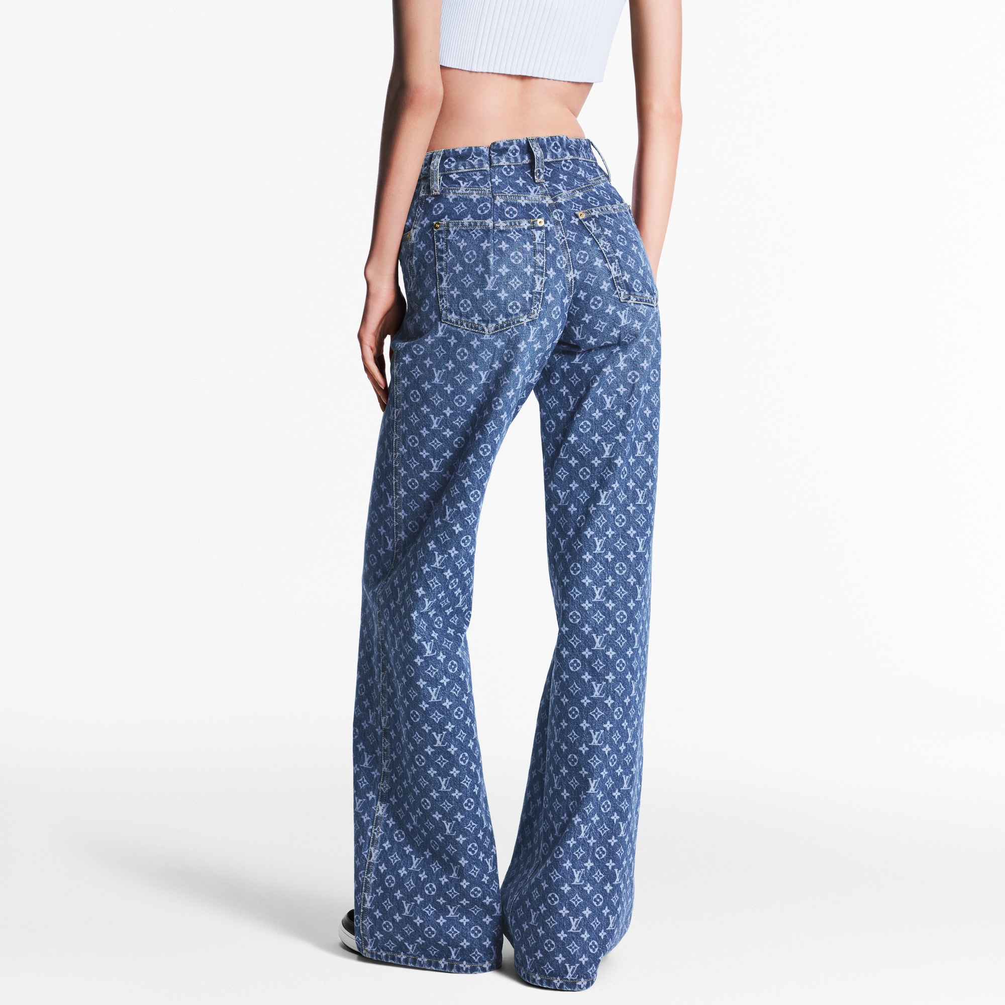 Monogram Flared Jeans  in Women