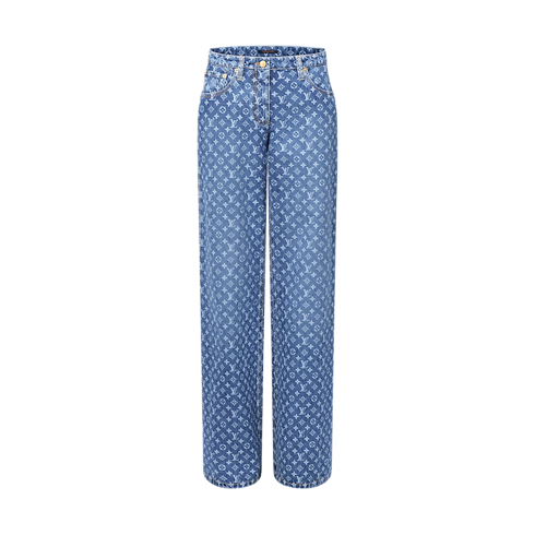 Monogram Flared Jeans in Women's Ready-to-Wear Pants collections by Louis Vuitton (Product zoom)