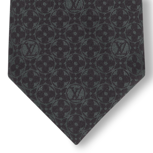 Monogram Flower Tie detail view