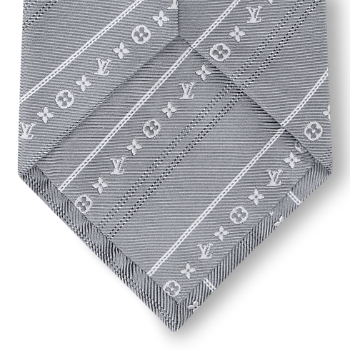 Monogram Flowstripes Tie . in Men's Accessories Winter Textile collections by Louis Vuitton (Product zoom)
