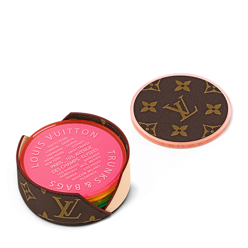 Monogram Fluo Coasters Monogram in Trunks, Travel and Home's Sport and Lifestyle Lifestyle and Vivienne Dolls collections by Louis Vuitton (Product zoom)